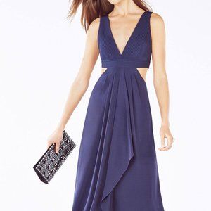 BCBG Maxazria Elinne Cutout Pleated Jersey Gown (worn once)